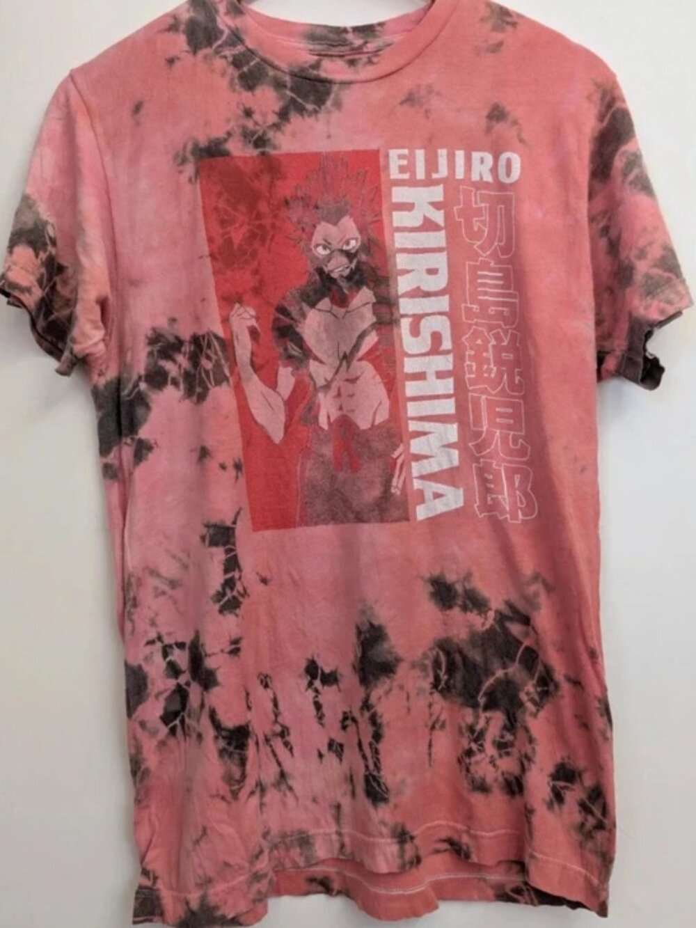 My hero academia printed t-shirt tie dye size M